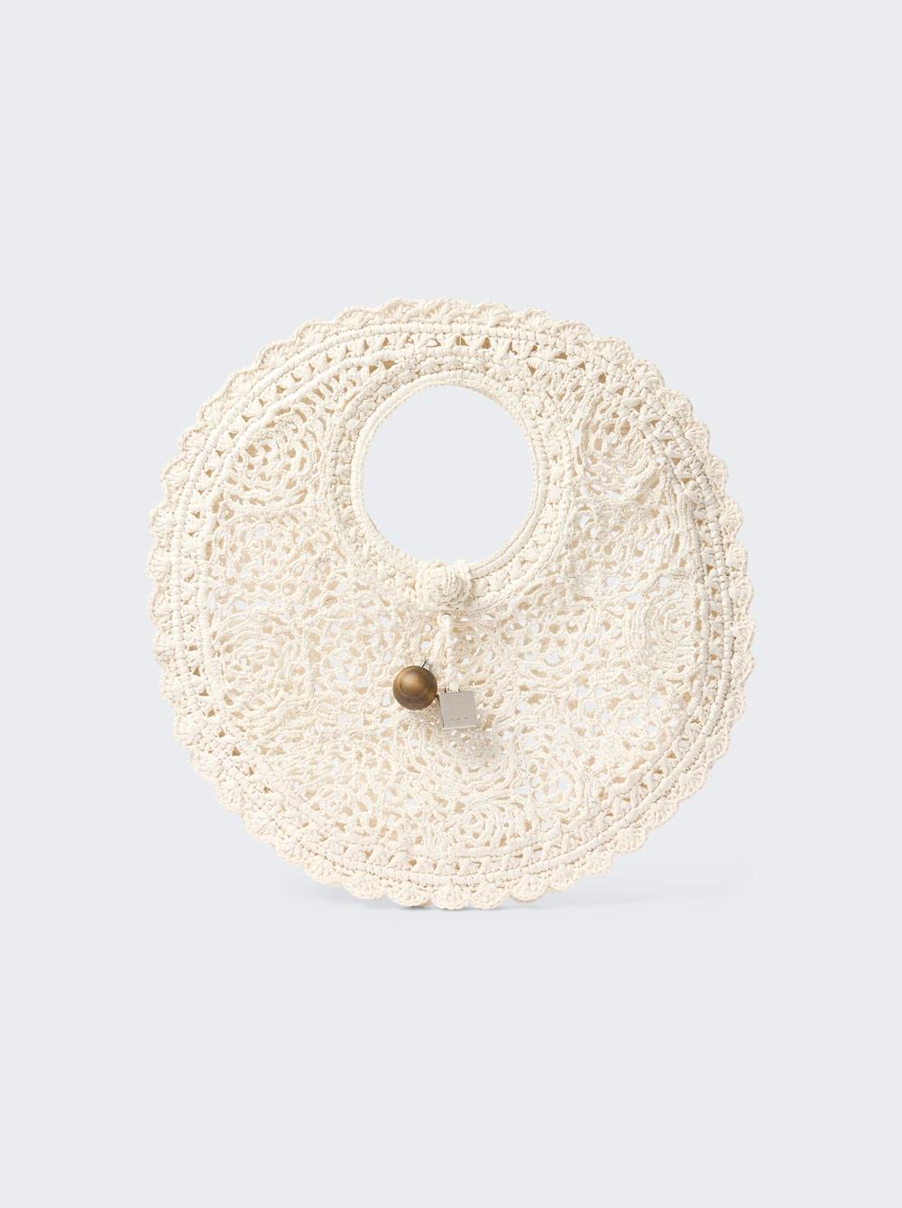 The Spiaggia Small Round Bag White  | The Webster by JACQUEMUS