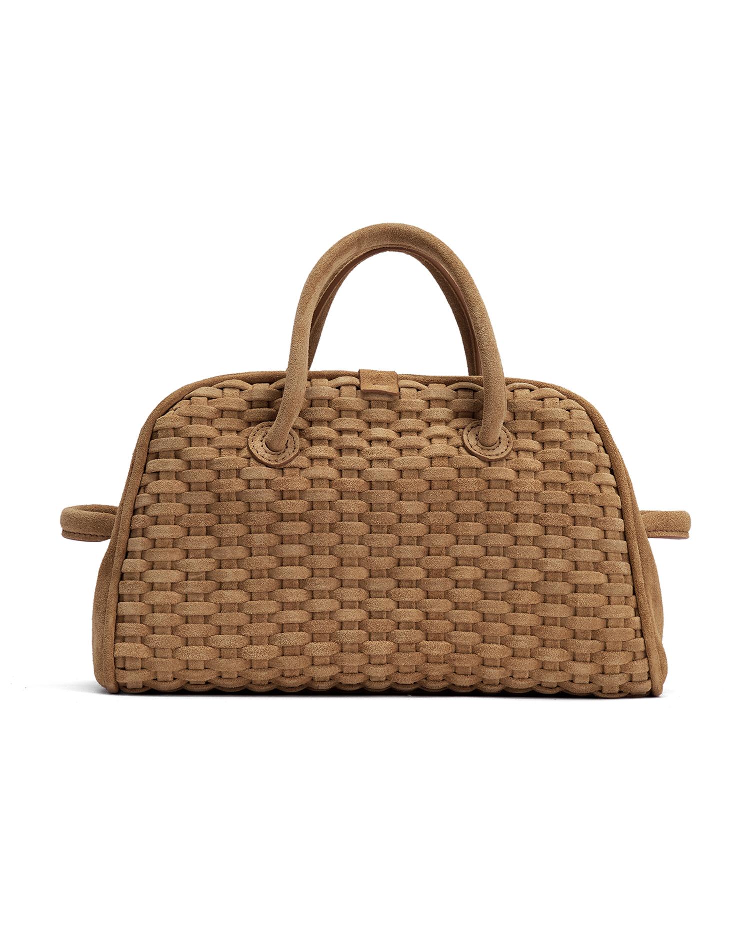 The Turismo woven bowling bag by JACQUEMUS