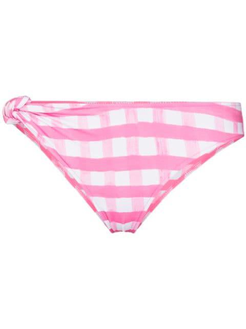 Vichy gingham bikini bottoms by JACQUEMUS