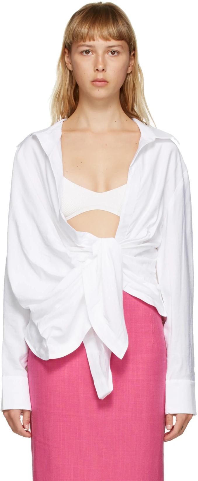 White 'La Chemise Bahia' Shirt by JACQUEMUS