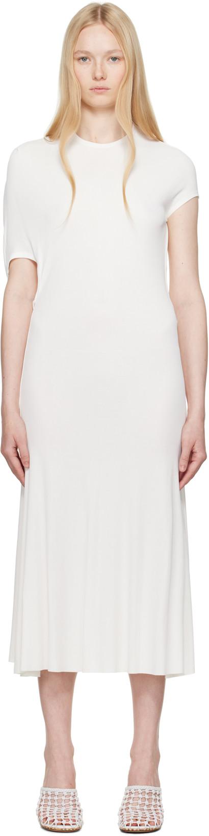 White La Croisière 'The Salerno' Midi Dress by JACQUEMUS
