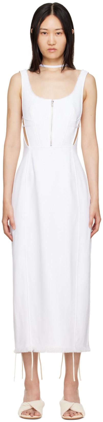 White 'La Robe Sagiu' Maxi Dress by JACQUEMUS