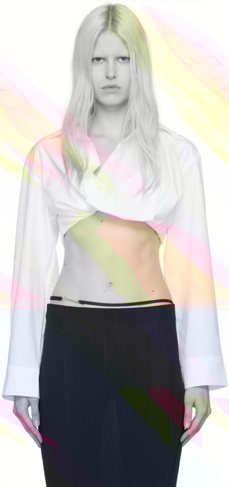 White Le Chouchou 'La Chemise Bahia Courte' Shirt by JACQUEMUS