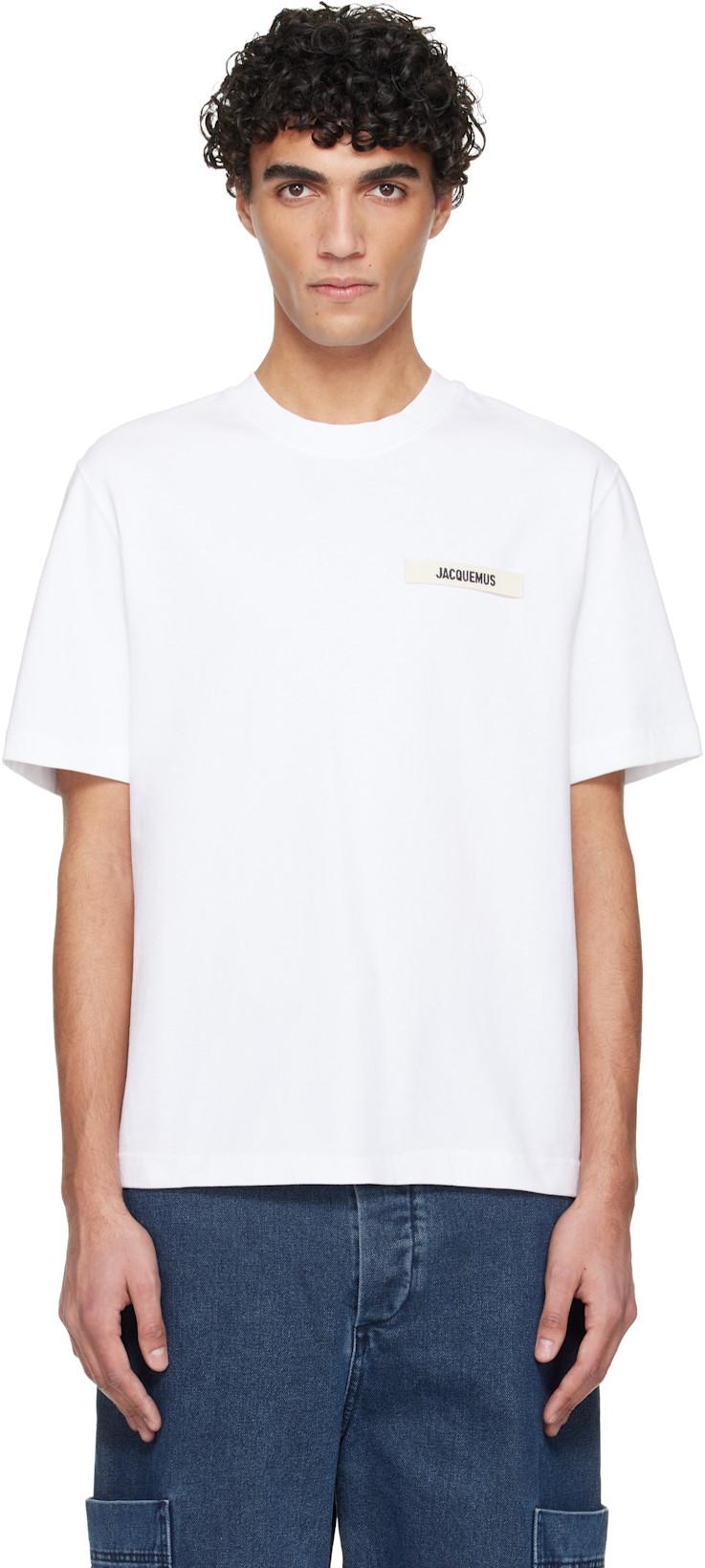 White Les Classiques 'The Gros Grain' T-shirt by JACQUEMUS