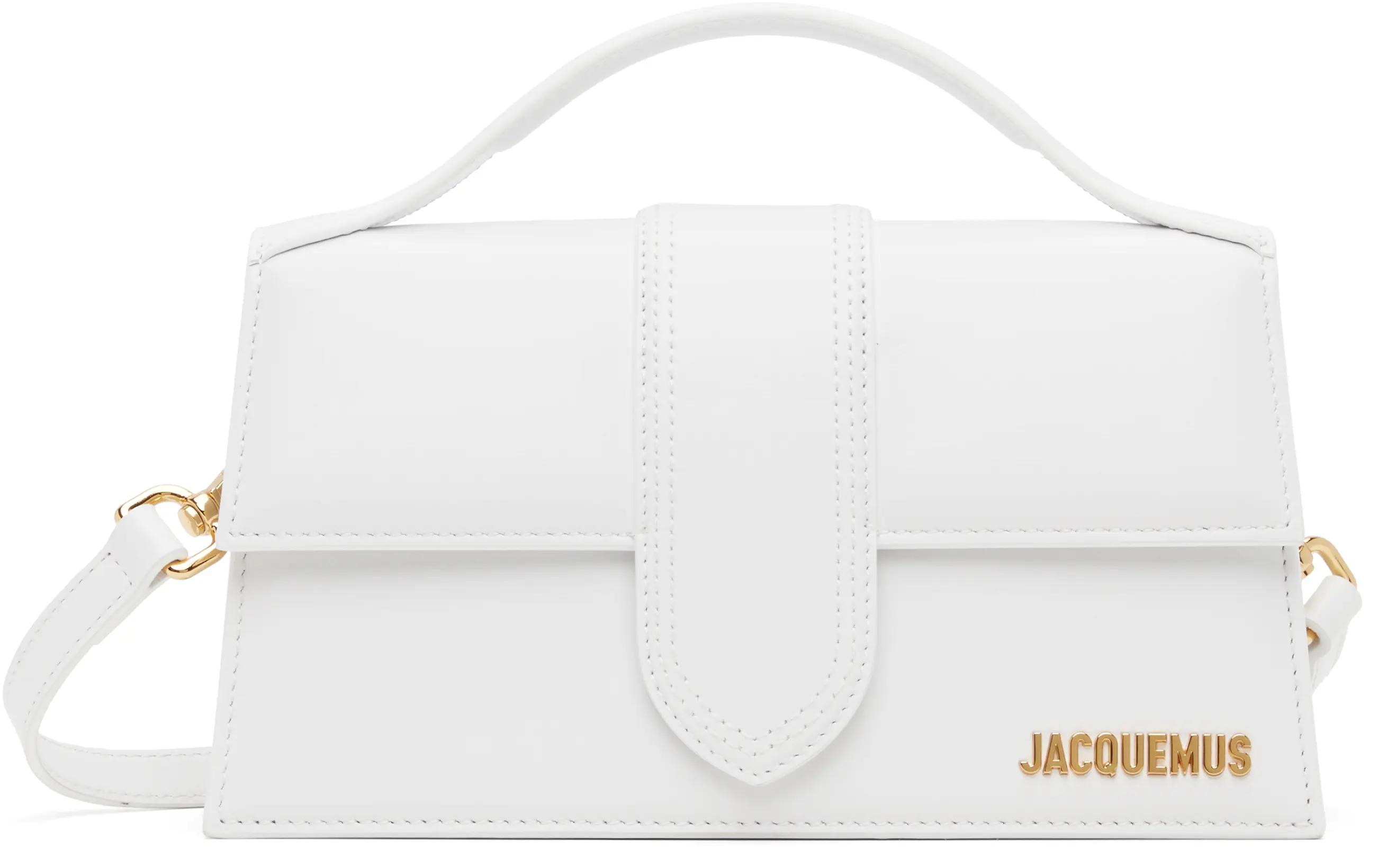 White Les Classiques 'The large Bambino' Bag by JACQUEMUS