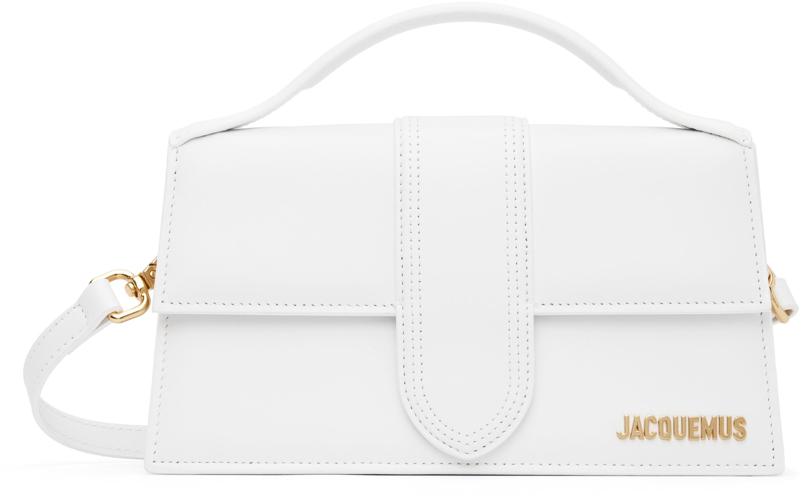 White Les Classiques 'The large Bambino' Bag by JACQUEMUS