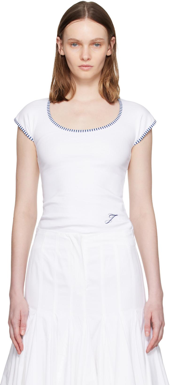 White 'The Espiral' T-shirt by JACQUEMUS