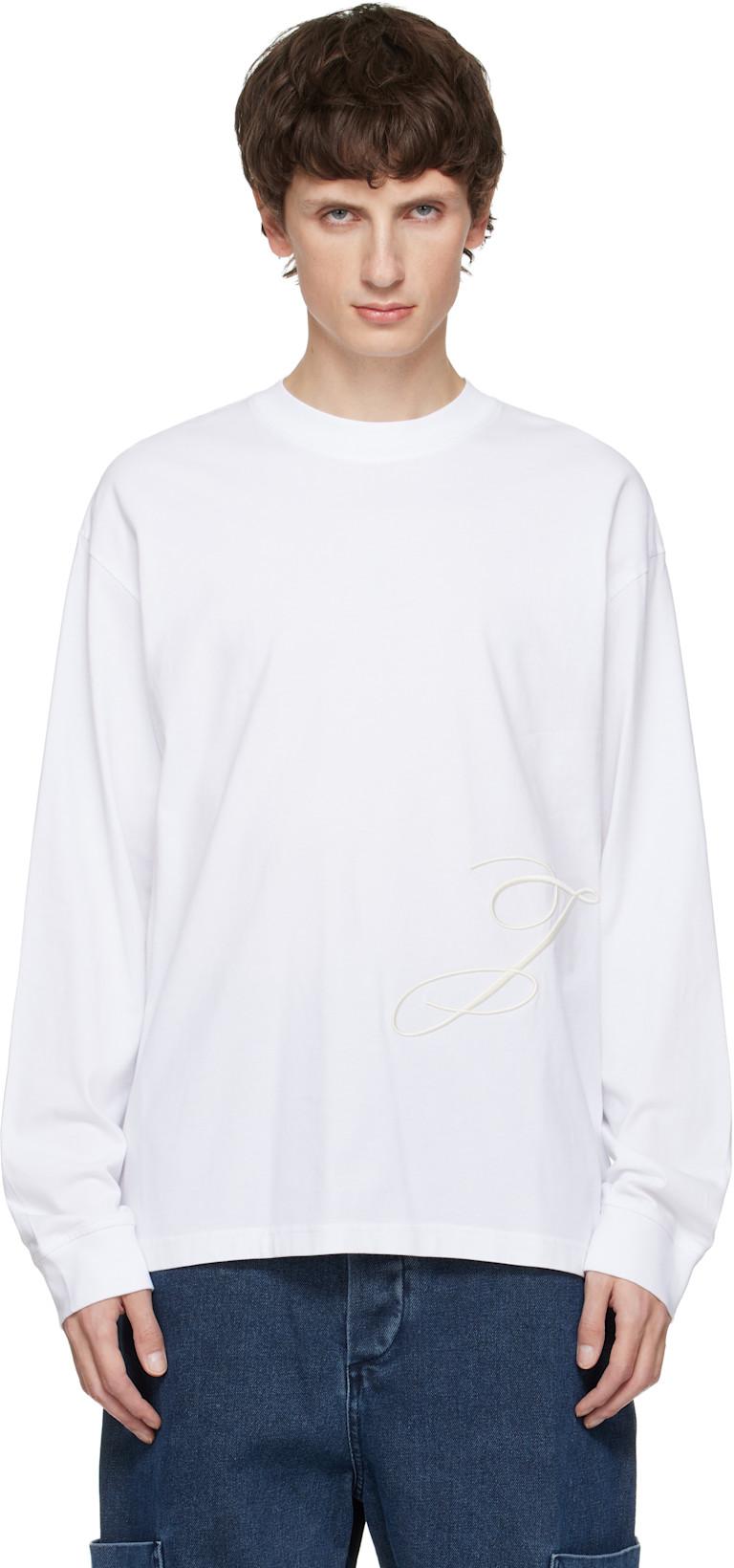 White 'The J' T-shirt by JACQUEMUS