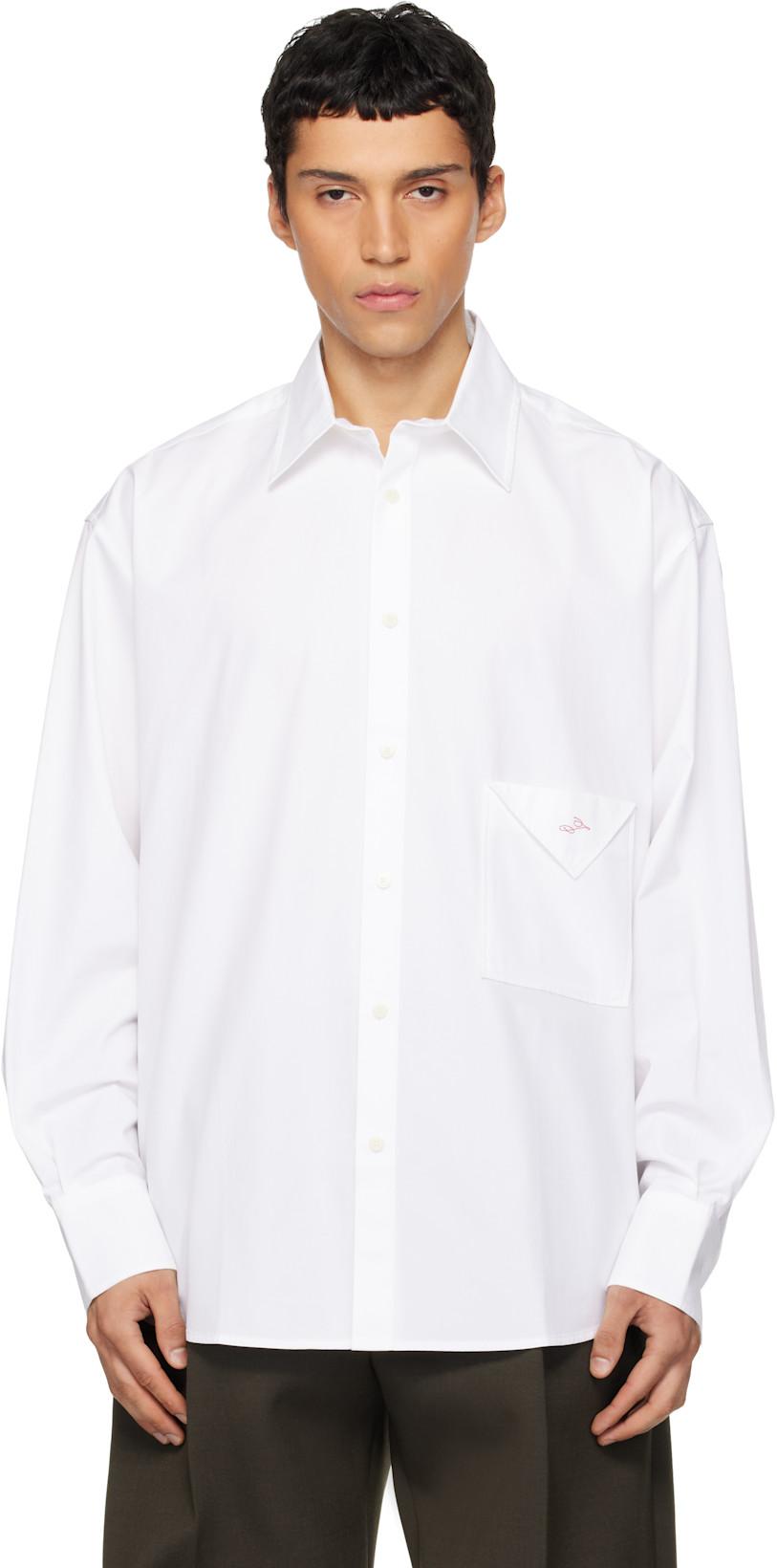 White 'The Nappe' Shirt by JACQUEMUS