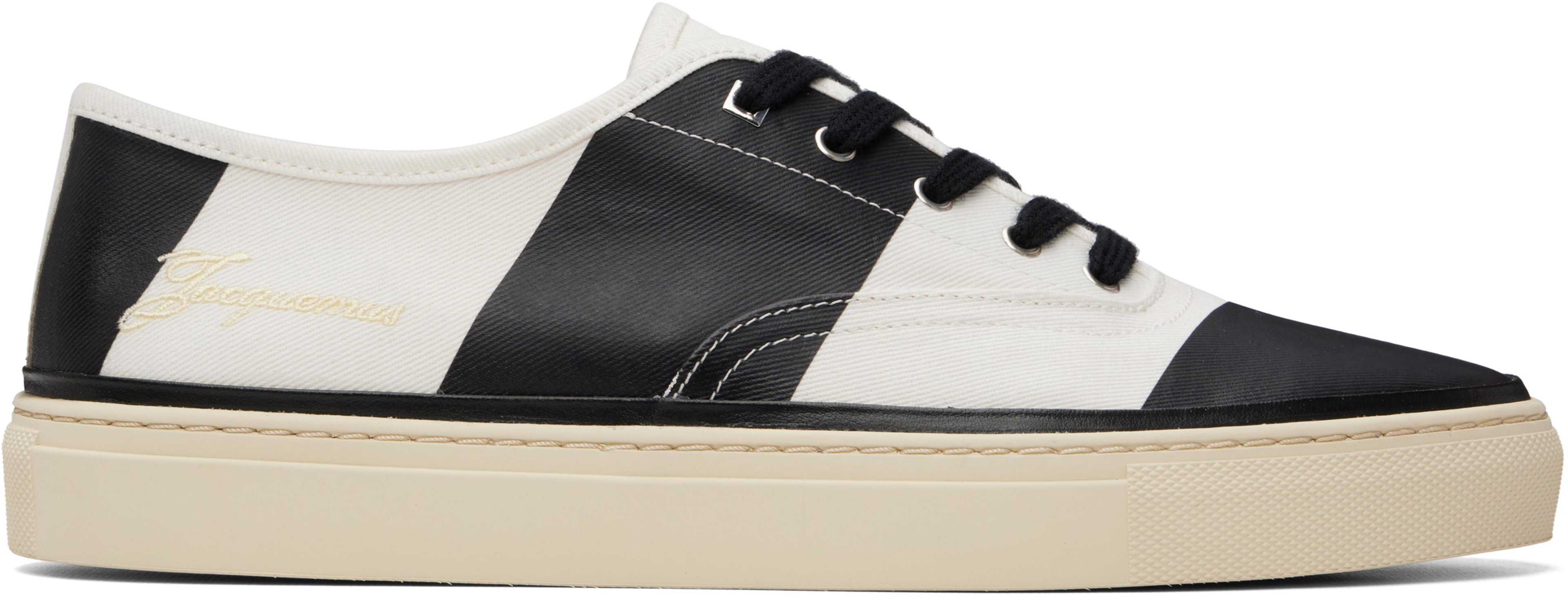 White & Black 'The Féfé' Sneakers by JACQUEMUS
