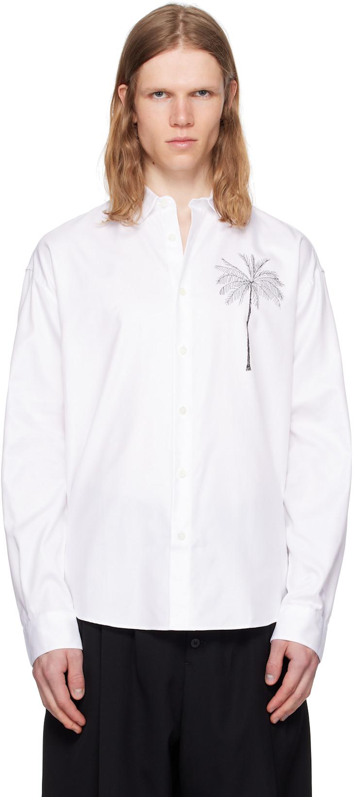 White & Green 'The Simon' Shirt by JACQUEMUS