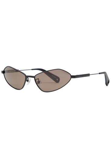 Narrow cat-eye sunglasses by JACQUEMUS X LINDA FARROW LUXE