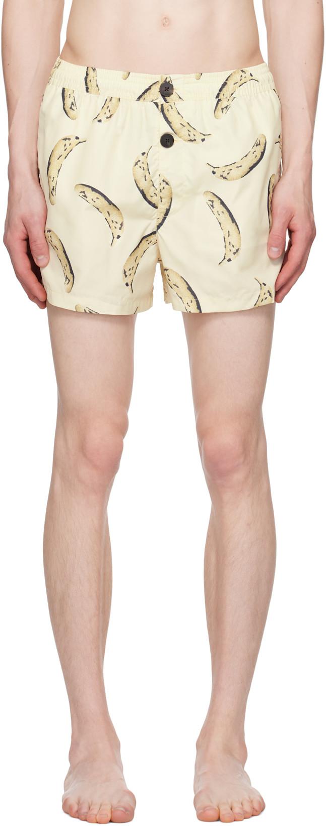 Yellow La Croisière 'The Puntini' Swim Shorts by JACQUEMUS