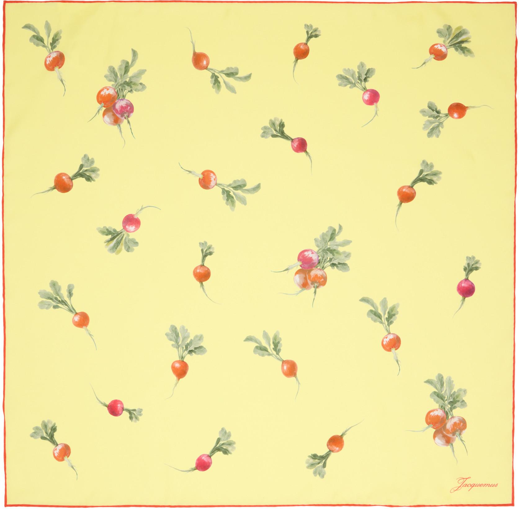 Yellow 'The Radish' Scarf by JACQUEMUS