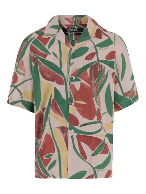 abstract-print cotton shirt by JACQUEMUS