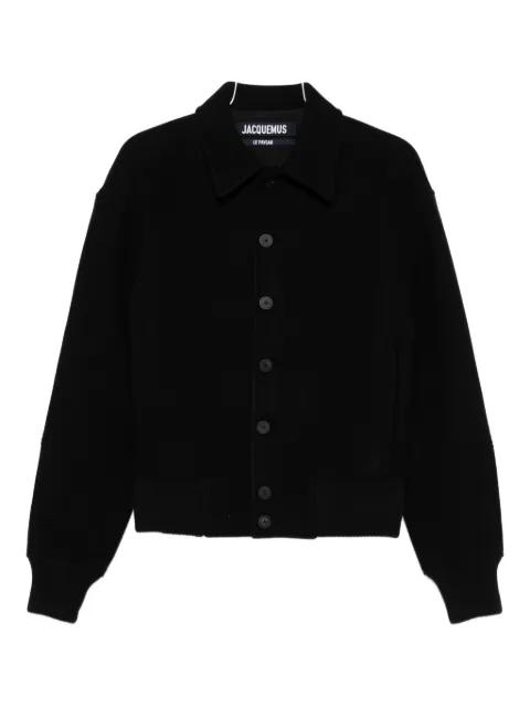 button-fastening ribbed-hem jacket by JACQUEMUS