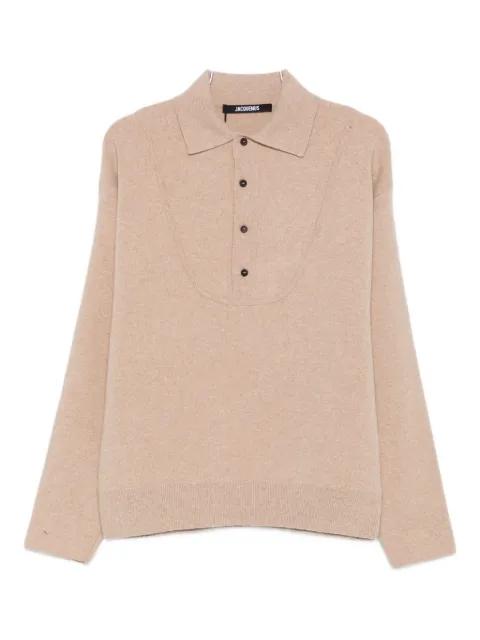 buttoned polo-neck sweater by JACQUEMUS