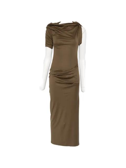 draped one-shoulder midi dress by JACQUEMUS