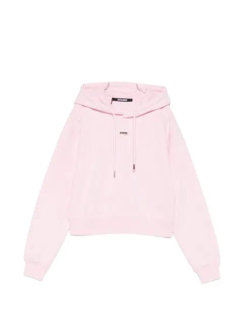 drawstring logo-patch hoodie by JACQUEMUS