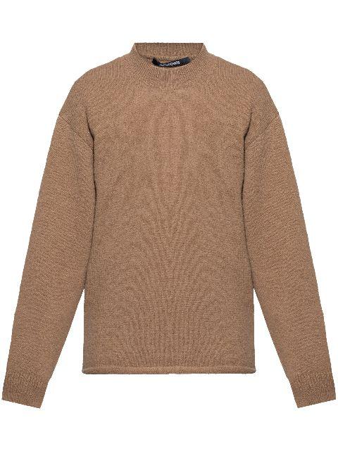 drop-shoulder sweater by JACQUEMUS