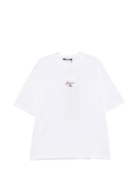 embroidered logo-print T-shirt by JACQUEMUS