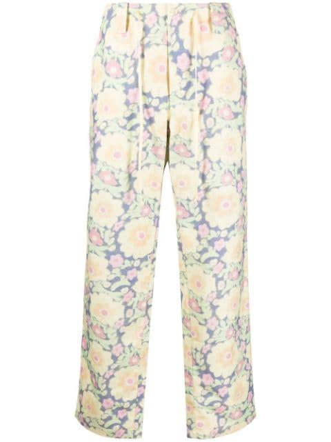 floral-print straight-leg trousers by JACQUEMUS