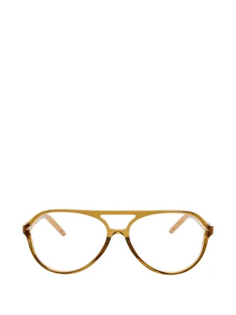 geometric-frame glasses by JACQUEMUS