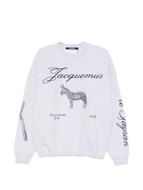 graphic-print jacquard sweatshirt by JACQUEMUS