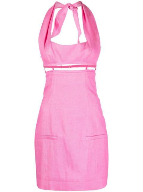 halterneck mini dress by JACQUEMUS