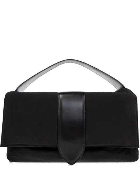 leather-trimmed padded tote bag by JACQUEMUS