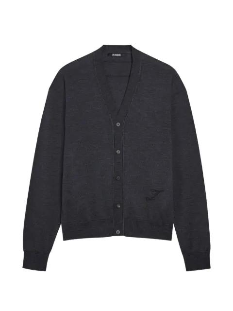logo-embroidered cardigan by JACQUEMUS