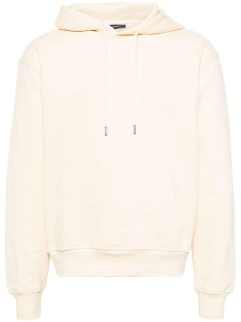 logo-embroidered cotton hoodie by JACQUEMUS