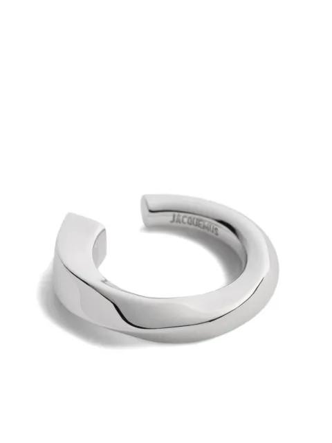 logo-engraved ring by JACQUEMUS