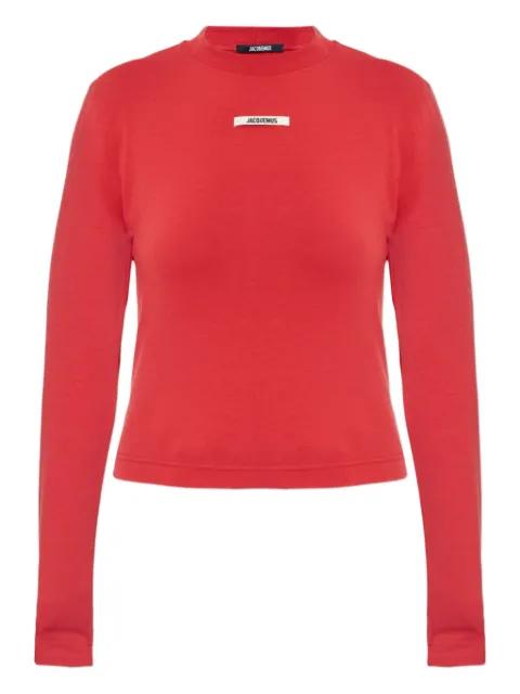 logo-patch long-sleeve T-shirt by JACQUEMUS