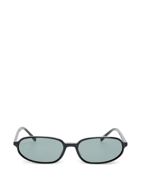 logo-plaque oval-frame sunglasses by JACQUEMUS