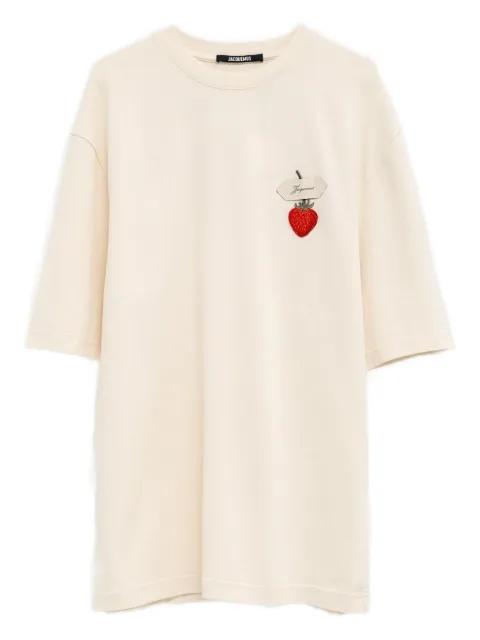logo-tape strawberry-patch T-shirt by JACQUEMUS