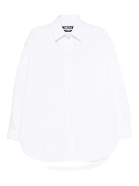 long-sleeve curved-hem shirt by JACQUEMUS