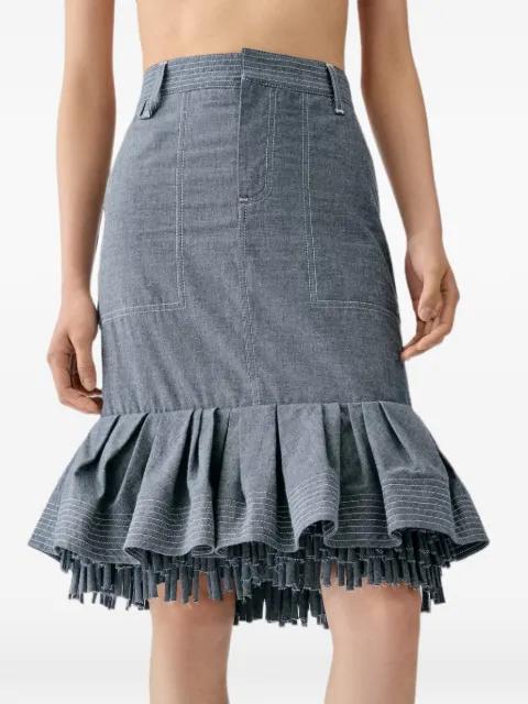 ruffled fringe-trimmed skirt by JACQUEMUS