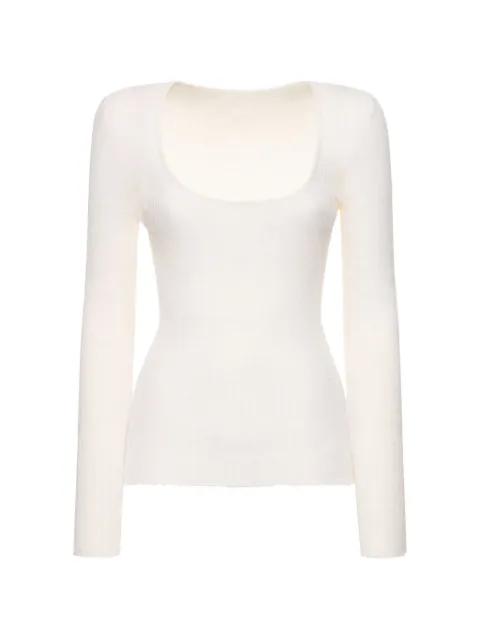 scoop-neck long-sleeve sweater by JACQUEMUS