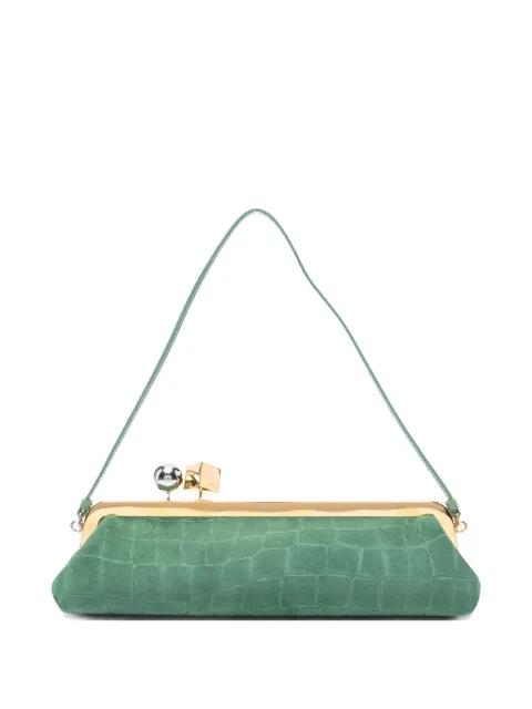 small La Pochette Salon crocodile-effect clutch bag by JACQUEMUS small La Pochette Salon crocodile-effect clutch bag by JACQUEMUS