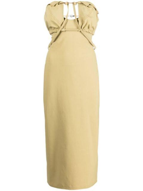 strapless cut-out dress by JACQUEMUS