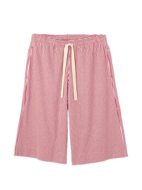 striped drawstring shorts by JACQUEMUS