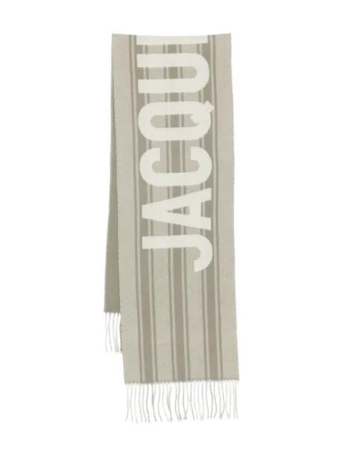 striped-pattern scarf by JACQUEMUS