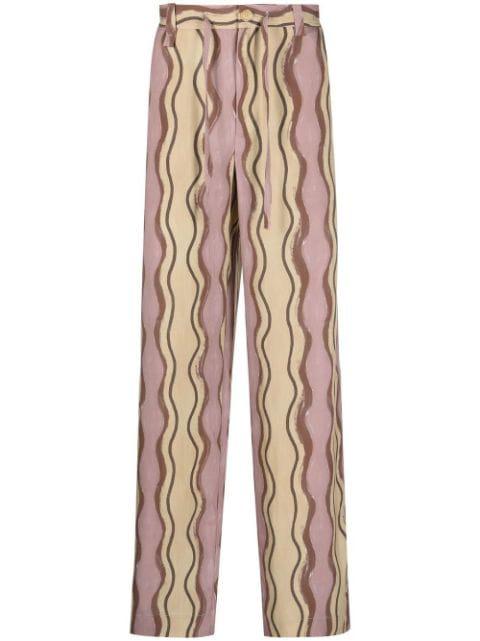 striped wide-leg trousers by JACQUEMUS