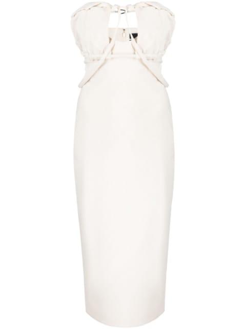 tailored strapless dress by JACQUEMUS