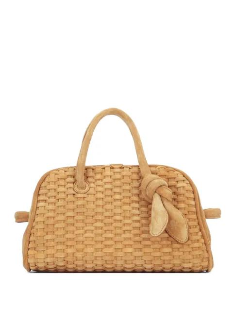 woven knot detail tote bag by JACQUEMUS