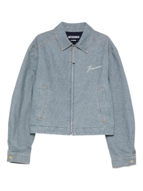 zip-fastening logo-detail jacket by JACQUEMUS