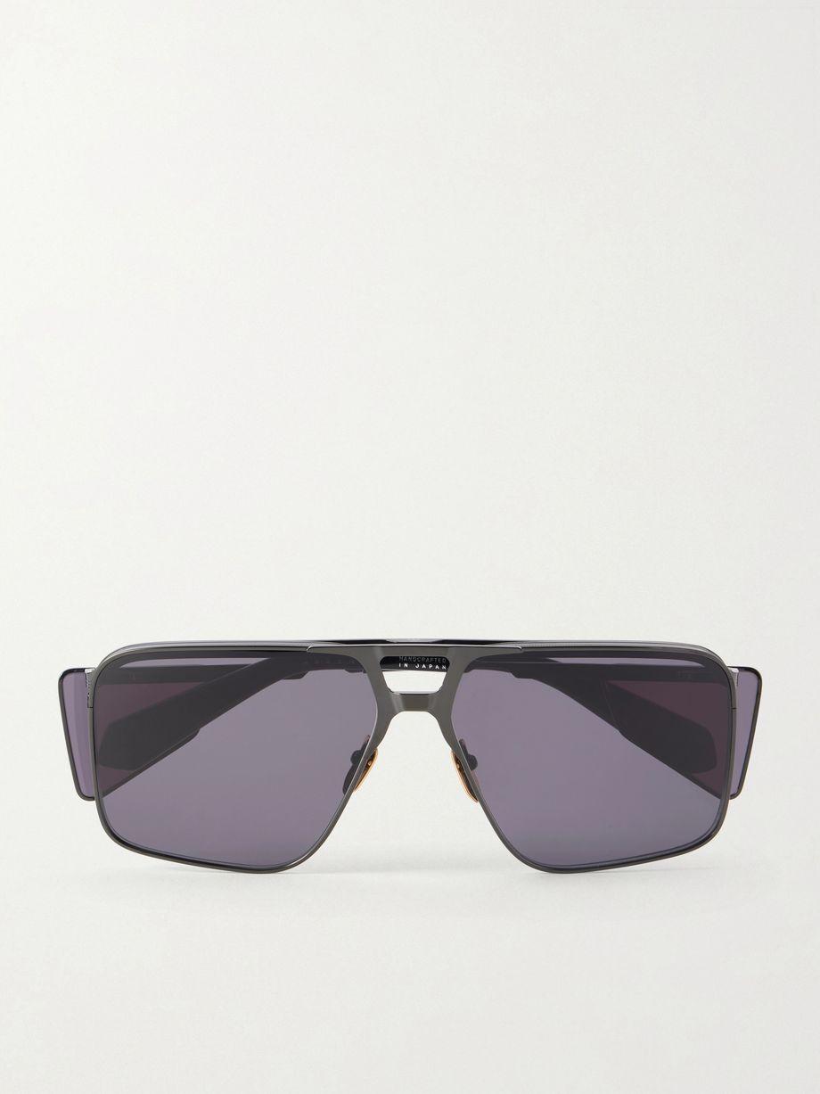 Assen aviator-style metal sunglasses by JACQUES MARIE MAGE