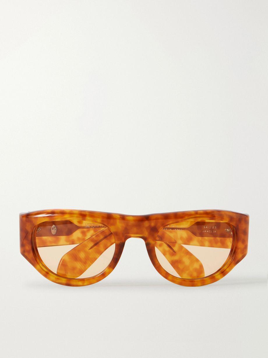 D-frame tortoiseshell acetate sunglasses by JACQUES MARIE MAGE