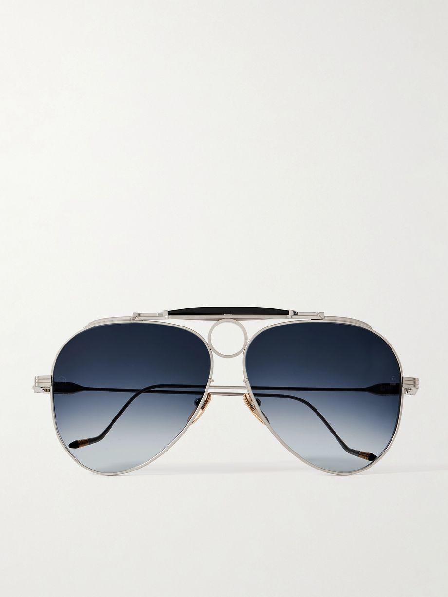 Duke 2 silver-tone aviator-style sunglasses by JACQUES MARIE MAGE